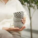 SERAX ΚΟΥΠΑ 11x11x8cm NEW BONE CHINA ΛΕΥΚΟ ΜΑΥΡΟ 028856 - Image 3