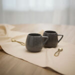 STONE ΚΟΥΠΑ 7x7x9cm STONEWARE ΓΚΡΙ ΑΝΟΙΧΤΟ ΜΑΥΡΟ ΛΕΥΚΟ 028868 - Image 2