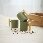 NORDIC ΚΟΥΠΑ 8x8x10cm NEW BONE CHINA ΛΑΔΙ ΦΥΣΙΚΟ 028869 - Image 2