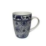 FELICIA ΚΟΥΠΑ 8x8x11cm NEW BONE CHINA ΛΕΥΚΟ ΜΠΛΕ 028877