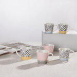 HAPPY ΚΟΥΠΑ ESPRESSO SET 6ΤΜΧ 9.5x6.5x5cm NEW BONE CHINA ΠΟΛΥΧΡΩΜΟ 028888 - Image 2