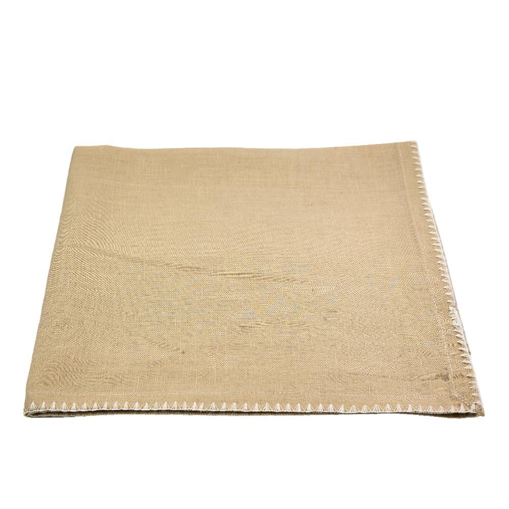 028965-JhPCK-first-_1 MALIN ΠΕΤΣΕΤΑ ΦΑΓΗΤΟΥ 50x50cm ΒΑΜΒΑΚΙ ΜΠΕΖ ΛΕΥΚΟ ΛΙΝΟ 028965 - Image 1