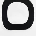 ABSTRACT OVAL ΒΑΖΟ 37x6x50cm ΑΛΟΥΜΙΝΙΟ ΜΑΥΡΟ 028987 - Image 3