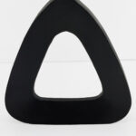 ABSTRACT TRIANGLE ΒΑΖΟ 27x5x32cm ΑΛΟΥΜΙΝΙΟ ΜΑΥΡΟ 028990 - Image 3