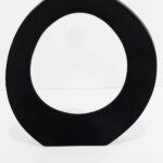 ABSTRACT CIRCLE ΒΑΖΟ 37x5x45cm ΑΛΟΥΜΙΝΙΟ ΜΑΥΡΟ 028991 - Image 3