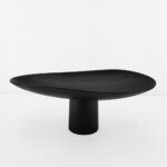 DUNE ΠΛΑΤΩ ΜΕ ΠΟΔΙ 46x25x18cm ΑΛΟΥΜΙΝΙΟ ΜΑΥΡΟ 028999