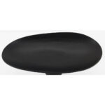 DUNE ΠΛΑΤΩ ΜΕ ΠΟΔΙ 46x25x18cm ΑΛΟΥΜΙΝΙΟ ΜΑΥΡΟ 028999 - Image 2