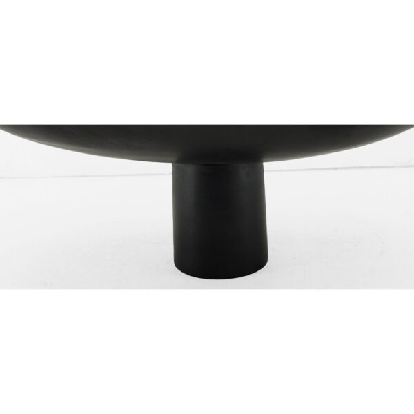 DUNE ΠΛΑΤΩ ΜΕ ΠΟΔΙ 46x25x18cm ΑΛΟΥΜΙΝΙΟ ΜΑΥΡΟ 028999 - Image 3