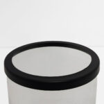 TITUL ΚΗΡΟΠΗΓΙΟ 16x16x22cm ΑΛΟΥΜΙΝΙΟ ΜΑΥΡΟ ΔΙΑΦΑΝΟ ΓΥΑΛΙ 029003 - Image 2