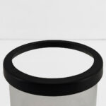 TITUL ΚΗΡΟΠΗΓΙΟ 14x14x18cm ΑΛΟΥΜΙΝΙΟ ΜΑΥΡΟ ΔΙΑΦΑΝΟ ΓΥΑΛΙ 029004 - Image 2