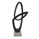 NORDI ΔΙΑΚΟΣΜΗΤΙΚΟ TOTEM 19x13x50cm ΑΛΟΥΜΙΝΙΟ ΜΑΥΡΟ ΛΕΥΚΟ ΠΕΤΡΑ 029005