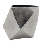 DOUMA ΒΑΖΟ 28x22x28cm ΑΛΟΥΜΙΝΙΟ SILVER NICKEL 029007