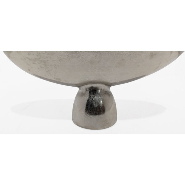 MENDO ΜΠΩΛ ΜΕ ΠΟΔΙ 46x15x20cm ΑΛΟΥΜΙΝΙΟ SILVER NICKEL 029008 - Image 3