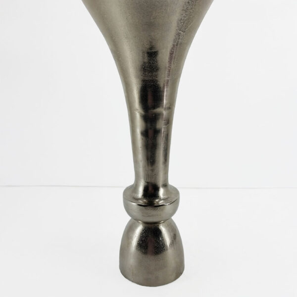 LUXOR ΒΑΖΟ 23x23x50cm ΑΛΟΥΜΙΝΙΟ SILVER NICKEL 029028 - Image 3