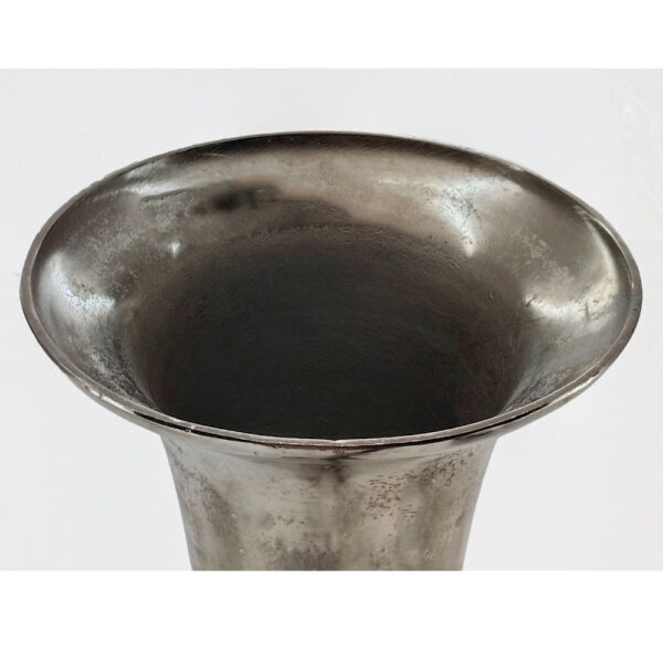 FLORES ΒΑΖΟ 26x26x115cm ΑΛΟΥΜΙΝΙΟ SILVER NICKEL 029030 - Image 2