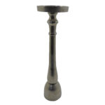 LUXOR CANDLE ΚΗΡΟΠΗΓΙΟ 17x17x64cm ΑΛΟΥΜΙΝΙΟ SILVER NICKEL 029031