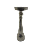 LUXOR CANDLE ΚΗΡΟΠΗΓΙΟ 14x14x44cm ΑΛΟΥΜΙΝΙΟ SILVER NICKEL 029032