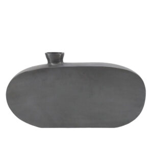 OMNIA ΒΑΖΟ 38x5x23cm ΑΛΟΥΜΙΝΙΟ ΓΚΡΙ 029043