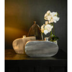 OMNIA ΒΑΖΟ 20x6x41cm ΑΛΟΥΜΙΝΙΟ ΑΝΘΡΑΚΙ 029044 - Image 2