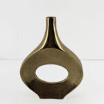 ADEL OVAL ΒΑΖΟ 22x5x28cm ΑΛΟΥΜΙΝΙΟ ΧΡΥΣΟ 029054