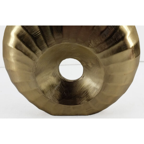 DIONE ΒΑΖΟ 30x8x28cm ΑΛΟΥΜΙΝΙΟ ΧΡΥΣΟ 029057 - Image 3