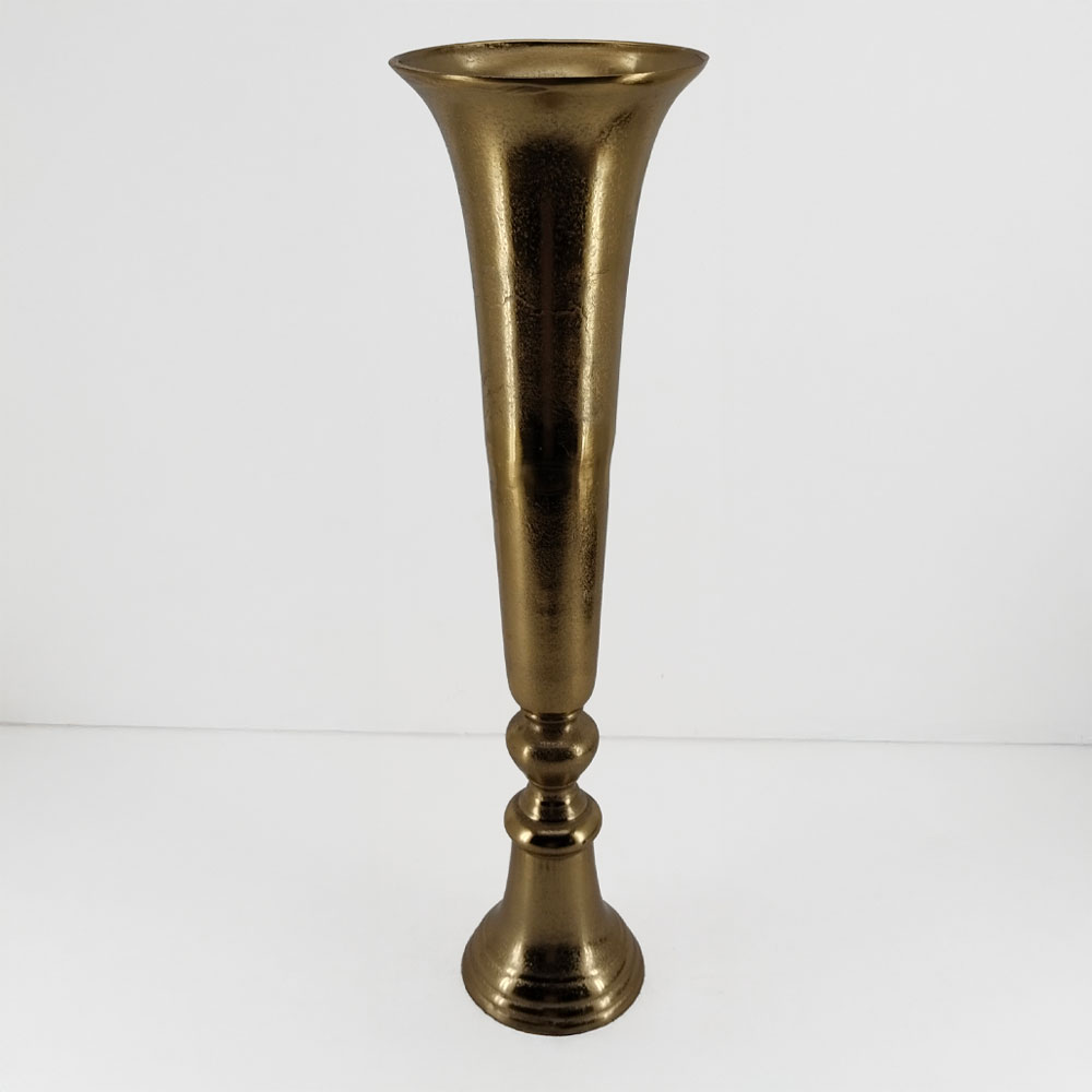 029059-cVvaf-first-_1 FLORES ΒΑΖΟ 20x20x71cm ΑΛΟΥΜΙΝΙΟ ΧΡΥΣΟ 029059 - Image 1