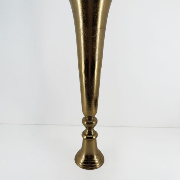 FLORES ΒΑΖΟ 20x20x71cm ΑΛΟΥΜΙΝΙΟ ΧΡΥΣΟ 029059 - Image 3