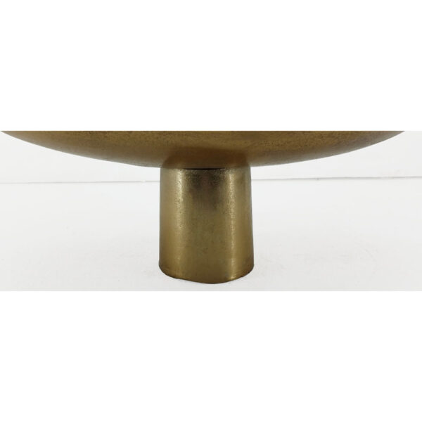 DUNE ΠΛΑΤΩ ΜΕ ΠΟΔΙ 46x26x18cm ΑΛΟΥΜΙΝΙΟ ΧΡΥΣΟ 029067 - Image 3