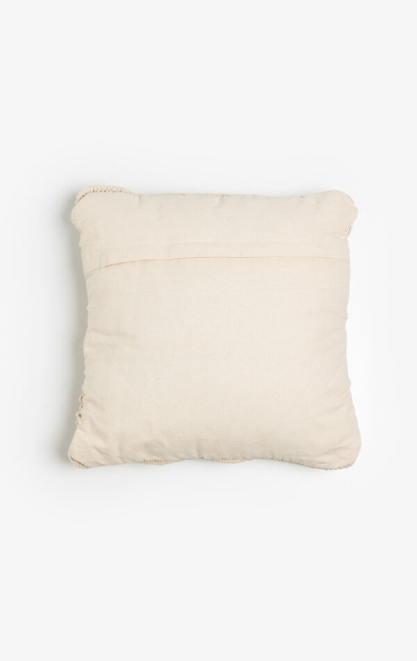 HARSHA ΔΙΑΚΟΣΜΗΤΙΚΟ ΜΑΞΙΛΑΡΙ MACRAME 45x45cm ΒΑΜΒΑΚΙ IVORY POLYESTER 029111 - Image 2
