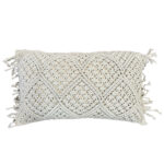 MIRAI ΔΙΑΚΟΣΜΗΤΙΚΟ ΜΑΞΙΛΑΡΙ MACRAME 30x50cm ΒΑΜΒΑΚΙ IVORY POLYESTER 029116