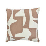 NEYSA ΔΙΑΚΟΣΜΗΤΙΚΟ ΜΑΞΙΛΑΡΙ 45x45cm ΒΑΜΒΑΚΙ IVORY ΜΠΕΖ POLYESTER 029120