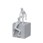 HELPING HAND MAN ΔΙΑΚΟΣΜΗΤΙΚΗ ΦΙΓΟΥΡΑ 26x26x52cm ΤΕΧΝΗΤΗ ΠΕΤΡΑ ΓΚΡΙ 029248