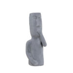 PERU MAN MOUTH ΔΙΑΚΟΣΜΗΤΙΚΗ ΦΙΓΟΥΡΑ 21x20x51cm ΤΕΧΝΗΤΗ ΠΕΤΡΑ ΓΚΡΙ 029260