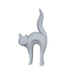 CAT STATUE ΔΙΑΚΟΣΜΗΤΙΚΗ ΓΑΤΑ 31x15x62cm ΤΕΧΝΗΤΗ ΠΕΤΡΑ ΓΚΡΙ 029264