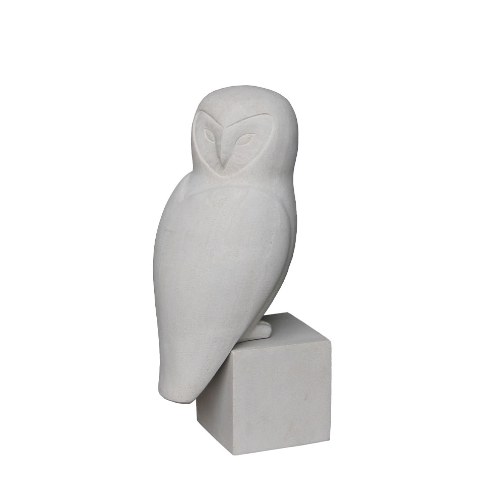 029265-cO6xE-first-_1 WISE OWL ΔΙΑΚΟΣΜΗΤΙΚΗ ΚΟΥΚΟΥΒΑΓΙΑ 27x24x67cm ΤΕΧΝΗΤΗ ΠΕΤΡΑ ΜΠΕΖ 029265 - Image 1