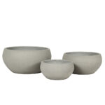 SILENE ΚΑΣΠΩ SET 3ΤΜΧ 50x50x25cm ΤΣΙΜΕΝΤΟ ΓΚΡΙ 029291