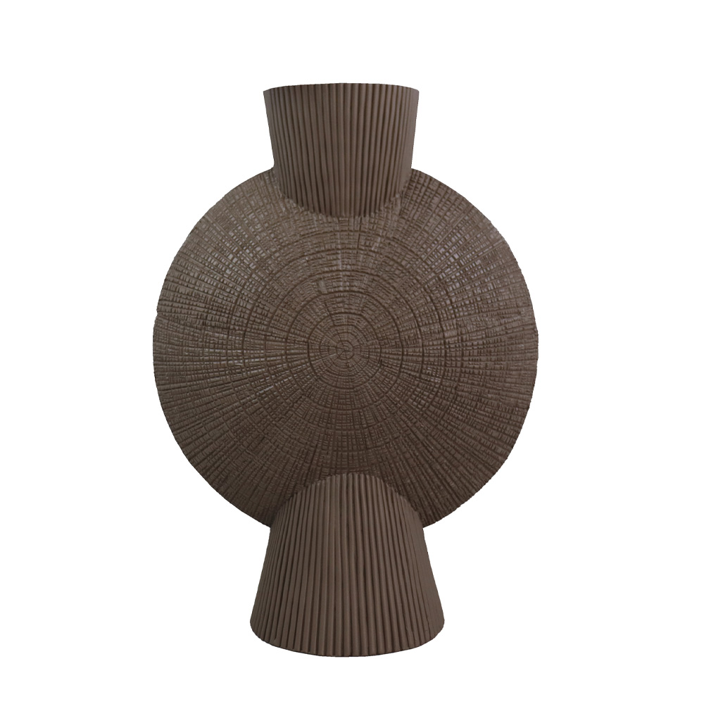 029649-ioAIR-first-_1 BODIL ΒΑΖΟ 32x16x44cm POLYRESIN ΚΑΦΕ 029649 - Image 1