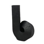 SIGNE ΒΑΖΟ 19x17x30cm POLYRESIN ΜΑΥΡΟ 029658
