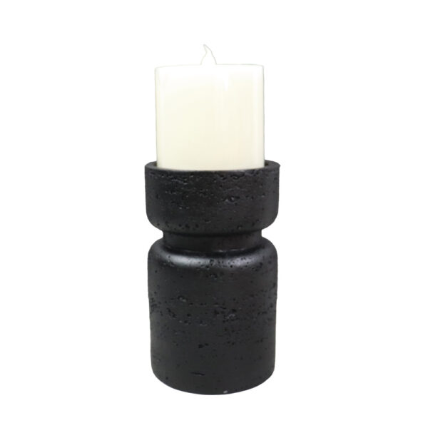 INGER ΚΗΡΟΠΗΓΙΟ 9x9x15cm POLYRESIN ΜΑΥΡΟ 029665 - Image 2