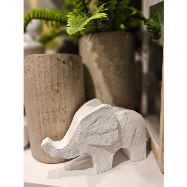 TOFI ΔΙΑΚΟΣΜΗΤΙΚΟ ΕΛΕΦΑΝΤΑΣ 24x9x15cm POLYRESIN ΛΕΥΚΟ 029680 - Image 2