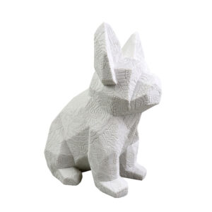 MONTY B ΔΙΑΚΟΣΜΗΤΙΚΟ ΣΚΥΛΟΣ 18x12x22cm POLYRESIN ΛΕΥΚΟ 029692