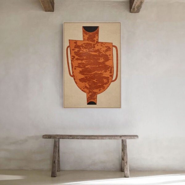 ART POTERIE ΠΙΝΑΚΑΣ ΔΙΑΚΟΣΜΗΣΗΣ 83x123x4cm ΚΑΜΒΑΣ ΠΟΛΥΧΡΩΜΟ ΞΥΛΟ ΦΥΣΙΚΟ 029737 - Image 2