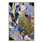 TROPICAL PARROT ΠΙΝΑΚΑΣ ΔΙΑΚΟΣΜΗΣΗΣ 83x123x4cm ΚΑΜΒΑΣ ΠΟΛΥΧΡΩΜΟ ΞΥΛΟ ΦΥΣΙΚΟ 029763