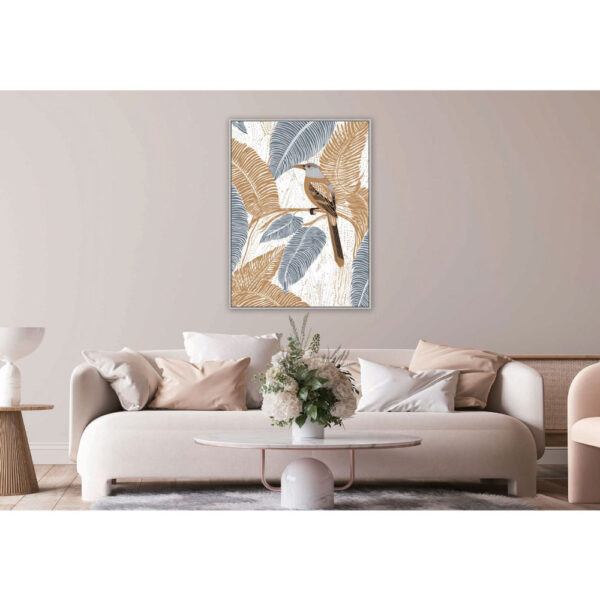 FEELS LIKE SPRING ΠΙΝΑΚΑΣ ΔΙΑΚΟΣΜΗΣΗΣ 83x123x4cm ΚΑΜΒΑΣ ΠΟΛΥΧΡΩΜΟ ΞΥΛΟ ΓΚΡΙ 029764 - Image 2