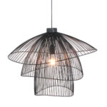 CORAL ΦΩΤΙΣΤΙΚΟ ΟΡΟΦΗΣ 58x55x44cm ΜΕΤΑΛΛΟ ΜΑΥΡΟ 029786