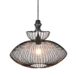 AZURE ΦΩΤΙΣΤΙΚΟ ΟΡΟΦΗΣ 40x40x33cm ΜΕΤΑΛΛΟ ΜΑΥΡΟ 029791