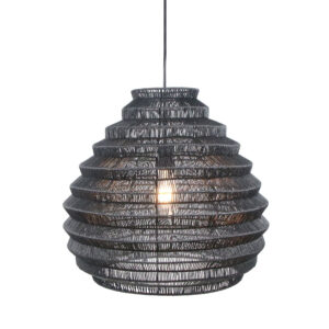 SOLEIL ΦΩΤΙΣΤΙΚΟ ΟΡΟΦΗΣ 49x49x45cm ΜΕΤΑΛΛΟ ΜΑΥΡΟ ΣΧΟΙΝΙ 029794