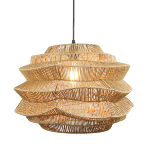 BAMBUSA ΦΩΤΙΣΤΙΚΟ ΟΡΟΦΗΣ 48x48x32cm ΜΕΤΑΛΛΟ ΦΥΣΙΚΟ ΣΧΟΙΝΙ 029801