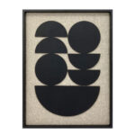 ECHOES OF THE HEART ΠΙΝΑΚΑΣ ΔΙΑΚΟΣΜΗΣΗΣ 90x120x4cm ΞΥΛΟ ΜΠΕΖ ΜΑΥΡΟ ΜΑΥΡΟ 029810