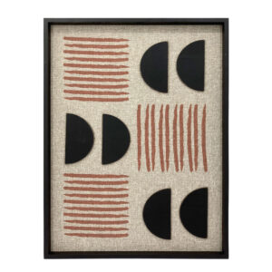 MILES OF SMILES ΠΙΝΑΚΑΣ ΔΙΑΚΟΣΜΗΣΗΣ 60x80x3cm ΞΥΛΟ ΠΟΛΥΧΡΩΜΟ ΜΑΥΡΟ 029815